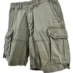 Vintage Polo Ralph Lauren Classic Fit Cargo Shorts Khaki Tan Mens Size 32